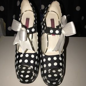 Polka dot heels